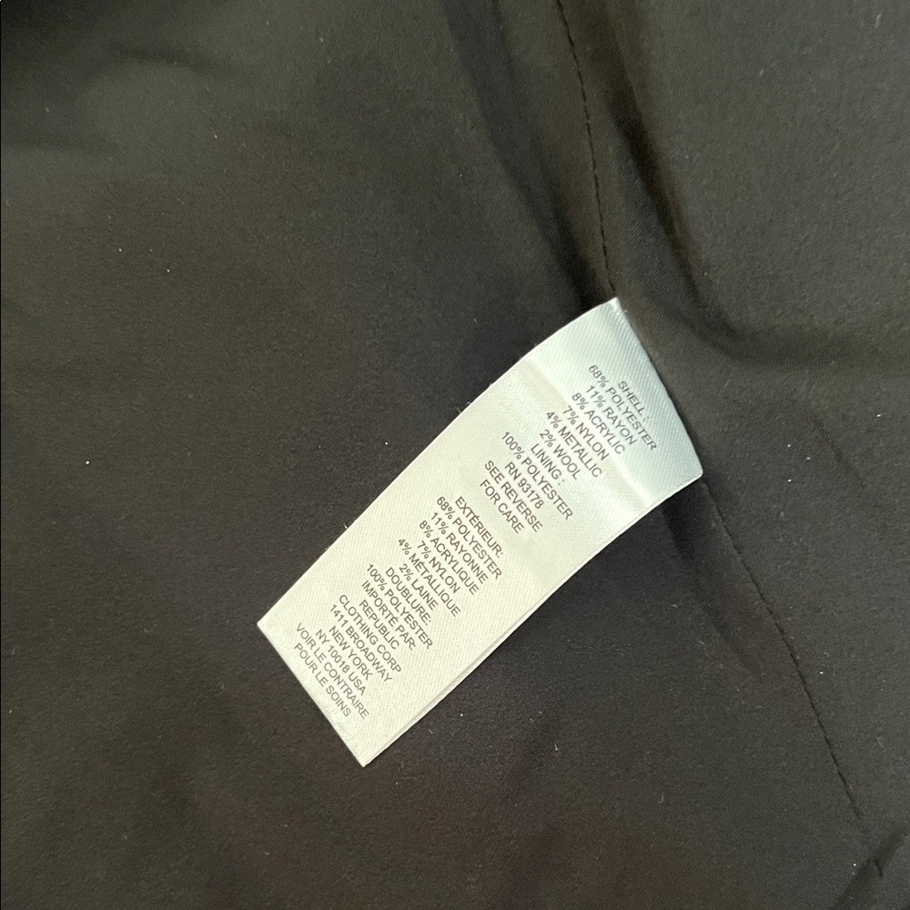 Elie Tahari Black and Cream Textured Blazer - Picture 8 of 9